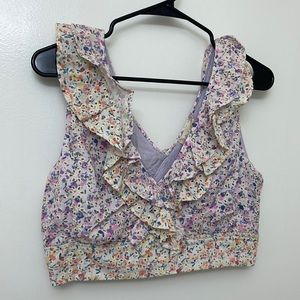 Floral cropped tank top from Altard State